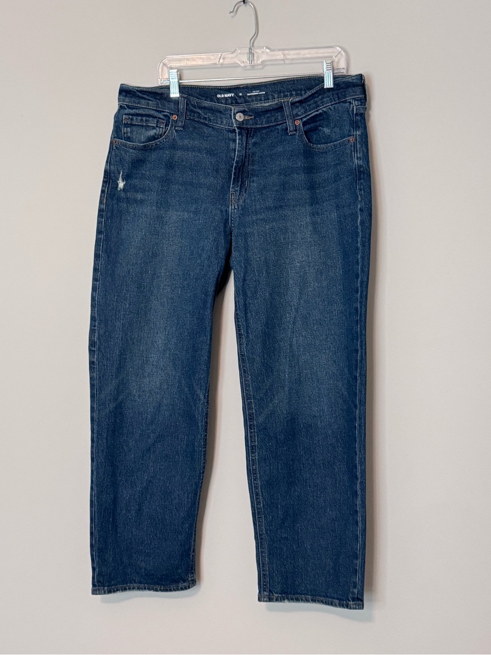 Old Navy Mid-Rise Boyfriend Loose Jeans Size 12 Distressed 29”